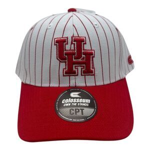 Colosseum Houston Cougars Hat Cap Snapback Red‎ White Jonah Pinstripe NCAA